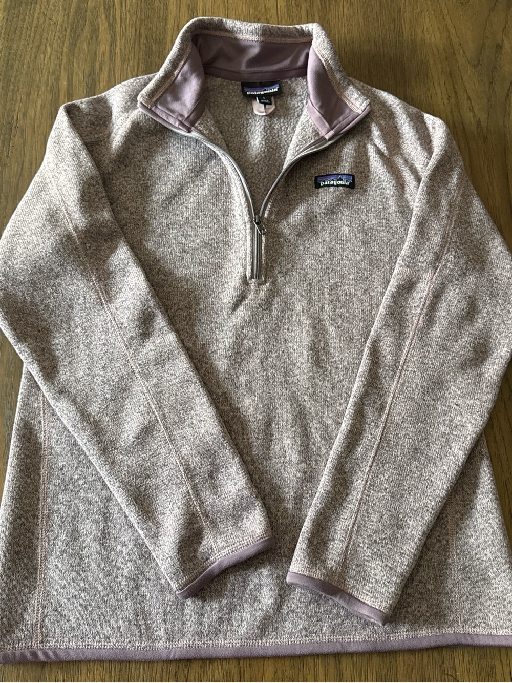 Patagonia women’s better sweater quarter Zip-Up (light purple)